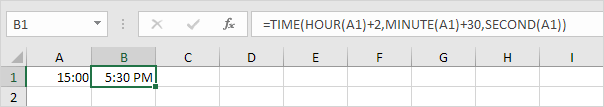 add time calculator in excel