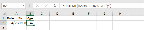 How To Calculate Age In Excel Easy Formula 