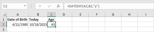 Date Calculator In Excel Formula