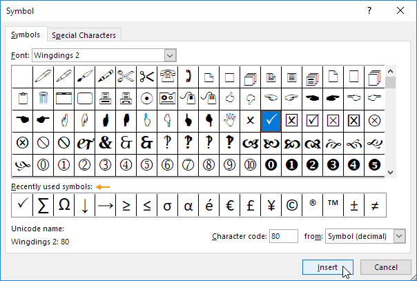 How To Insert Check Mark Symbols In Excel Images