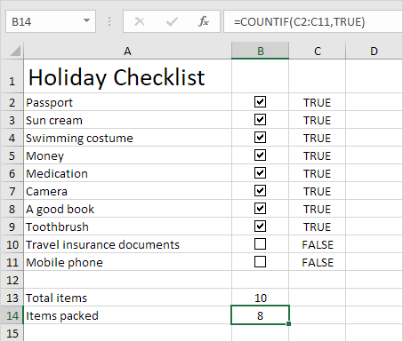 I Make a Checklist