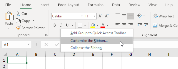 how to insert developer tab in excel