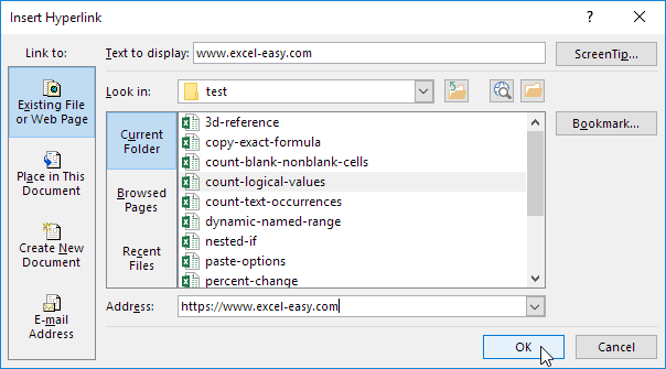 Insert Hyperlinks In Excel Quickly And Easily 