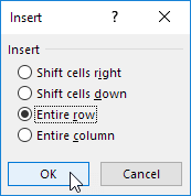 how to insert column excel shortcut