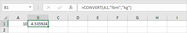 Kg To Lbs In Excel Easy Converter 