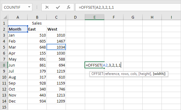 How To Use The Excel OFFSET Function In Easy Steps 