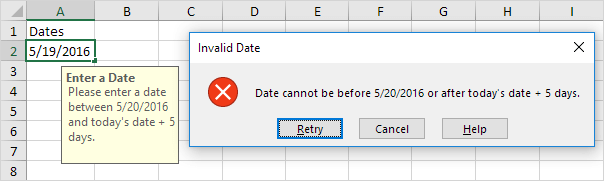 Reject Invalid Dates In Excel In Simple Steps 