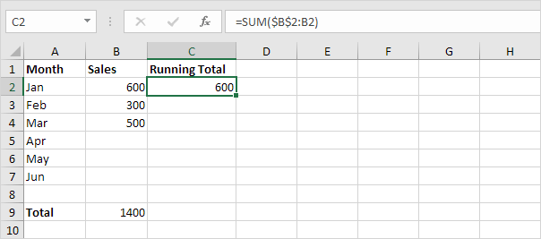 how to sum a column in excel 2013