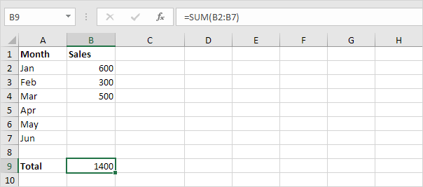 excel for mac add total row