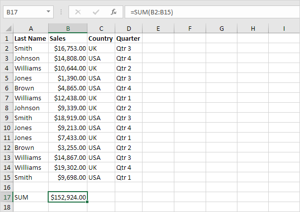 How To Use The Subtotal Function Easy Excel Formulas