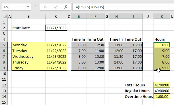Date Calculator In Excel