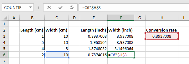 relative cell reference excel 2010