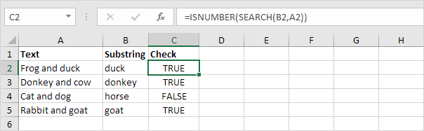 Contains Specific Text in Excel