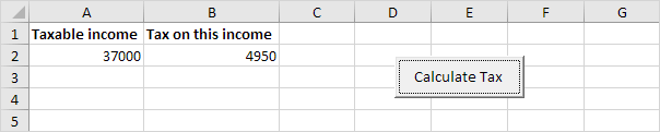 Calculate Tax using Excel VBA