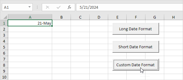 Change Date Format in Excel VBA