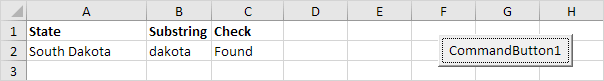 InStr Function in Excel VBA