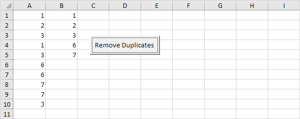 Remove Duplicates in Excel VBA