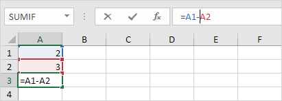 Editar uma fórmula em Excel