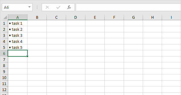 Insert Bullet Points In Excel In Easy Steps 