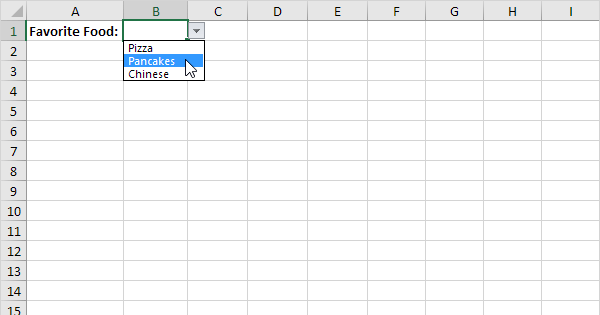 Drop-down List in Excel - Easy Excel Tutorial