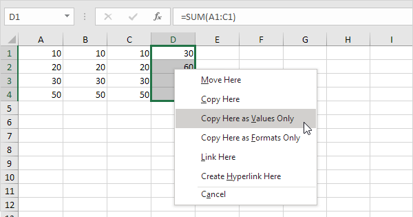 Convert Formula To Value In Excel Easy Tutorial 