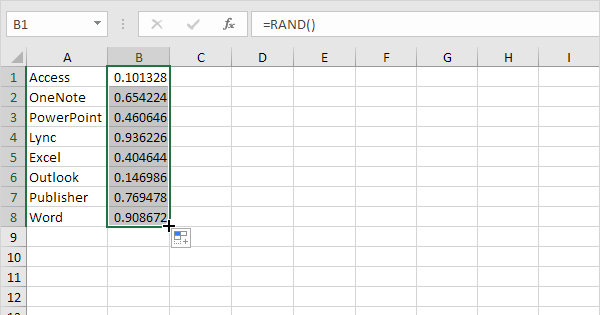 Randomize A List In Excel Easy Excel Tutorial