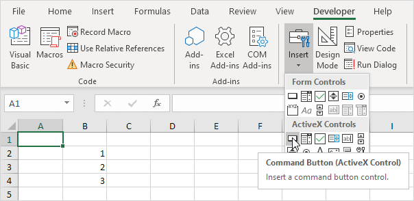 Activex Controls In Excel Vba Bklawpc